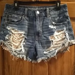 American eagle hi-rise festival shorts